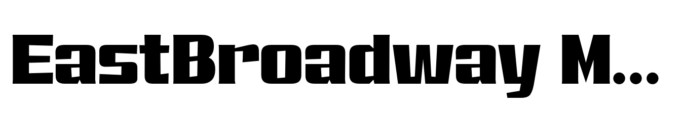 EastBroadway Medium Bold